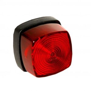 Positionsleuchten Aspöck Squarepoint ohne Rückstrahler rot, DC Kabel 0,5 m