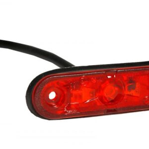 Positionsleuchten Aspöck Posipoint 2 rot LED mit DC Kabel 0,5 m