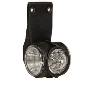 Umrissleuchte Aspöck Superpoint 3 LED rechts Pendelhalter rot/weiß/gelb, DC Anschluss 1,0 m