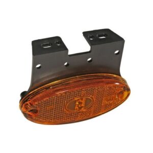 Seitenmarkierungsleuchte Aspöck Flatpoint 2 gelb LED auf C-Halter mit DC Kabel 0,5 m
