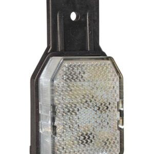 Umrissleuchte Aspöck Flexipoint 1 rot/weiß LED auf Gummihalter links mit DC Kabel 3,0 m