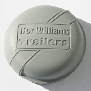 Ifor Williams Radkappe - Fettkappe - Staubkappe Ø 76 mm Kunststoff grau Nabendeckel